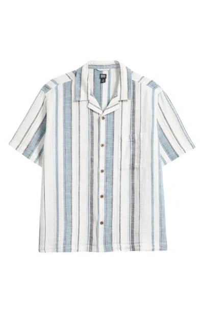Bdg Urban Outfitters Stripe Cotton Gauze Camp Shirt