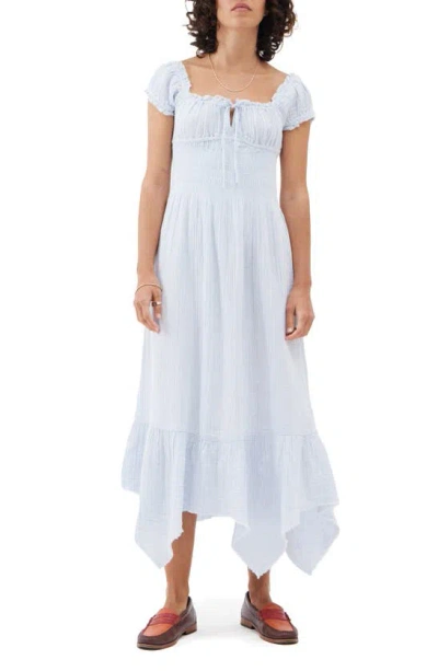 Bdg Urban Outfitters Suki Cotton Gauze Maxi Dress In Light Blue