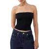 Bdg Urban Outfitters Tapestry Crop Tube Top In Black