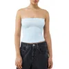 Bdg Urban Outfitters Tapestry Crop Tube Top In Light Blue