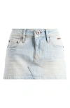Bdg Urban Outfitters Ultra Denim Miniskirt In Bleach