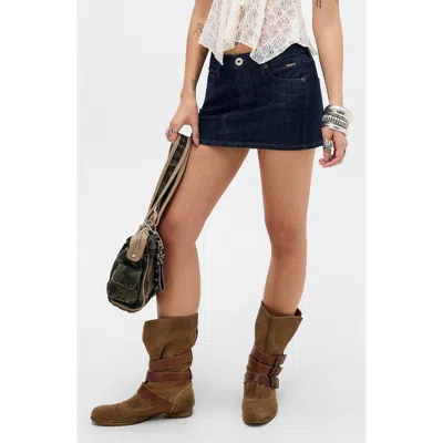 Bdg Urban Outfitters Ultra Denim Miniskirt In Blue