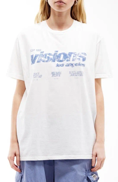 Bdg Urban Outfitters Visions Oversize Graphic T-shirt In White
