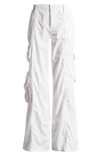 Bdg Urban Outfitters Y2k Cotton Cargo Trousers In White