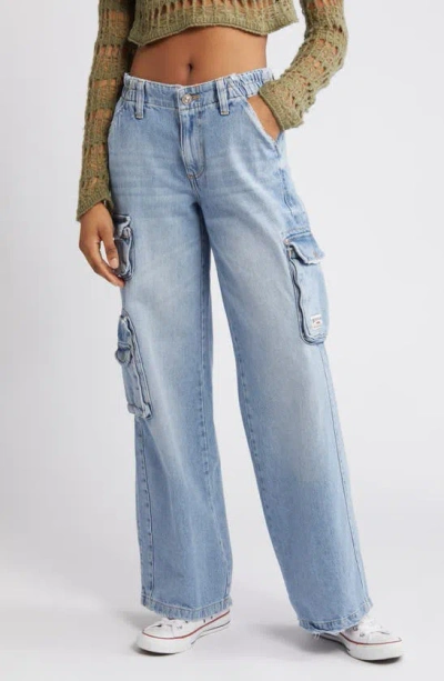 Bdg Urban Outfitters Y2k Low Rise Cargo Jeans In Light Vintage
