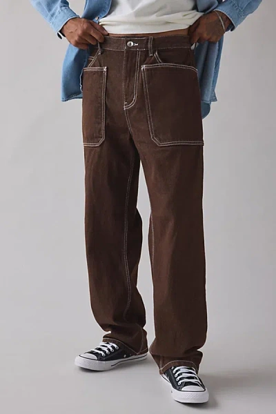 Bdg Utility Jean In Brown, Men's At Urban Outfitters