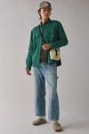 Bdg Utility Work Shirt Top In Dark Green, Men's At Urban Outfitters In Green