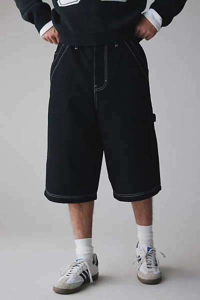 Bdg Vulcan Loose Denim Jort In Black Resin, Men's At Urban Outfitters