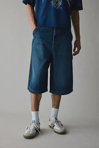 Bdg Vulcan Loose Denim Jort In Vintage Denim Light, Men's At Urban Outfitters