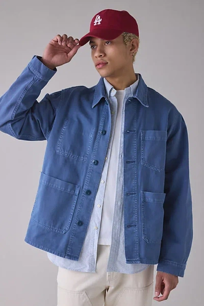 Bdg Washed French Chore Jacket In Blue, Men's At Urban Outfitters
