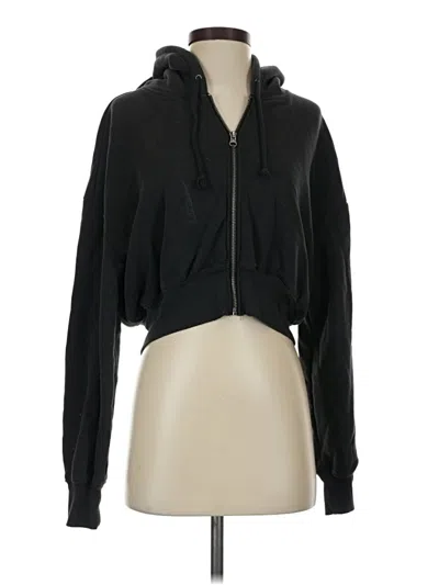 Pre-owned Bdg Zip Up Hoodie In Black