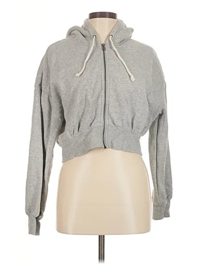 Pre-owned Bdg Zip Up Hoodie In Gray