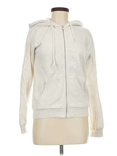 Pre-owned Bdg Zip Up Hoodie In Ivory