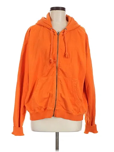 Pre-owned Bdg Zip Up Hoodie In Orange