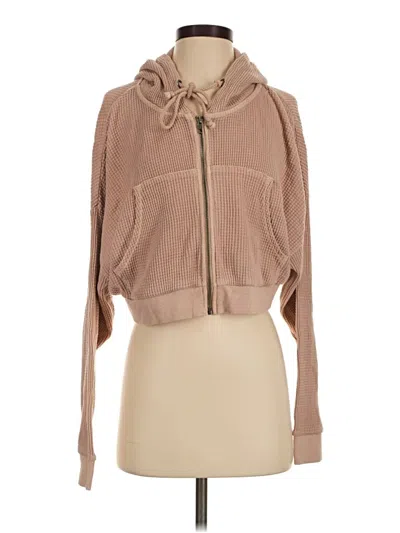 Pre-owned Bdg Zip Up Hoodie In Tan
