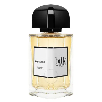 Bdk Parfums Unisex Pas Ce Soir Edp 3.4 oz Fragrances 3760035450016 In White