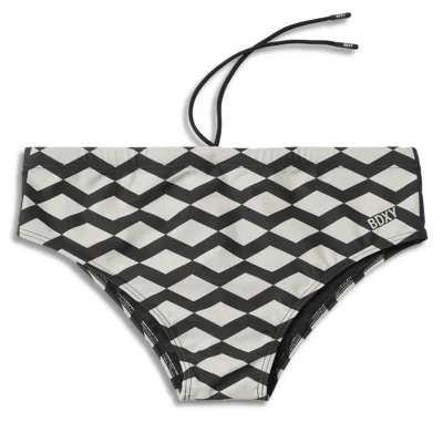 Bdxy Studio Men's Black / White The Captain Sunga - Mirrorzag In Multi