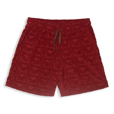 Bdxy Studio Men's Red The Cut Short Burgundy