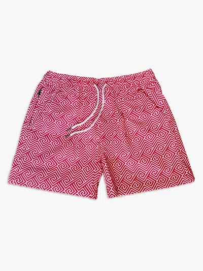 Bdxy Studio Men's Red "the Frame" Swimshorts