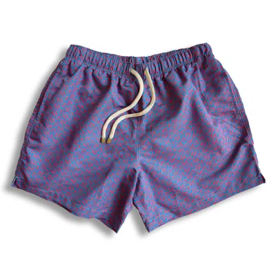 Bdxy Studio Men's The Extra Swimshorts Repeat Teal - Blue