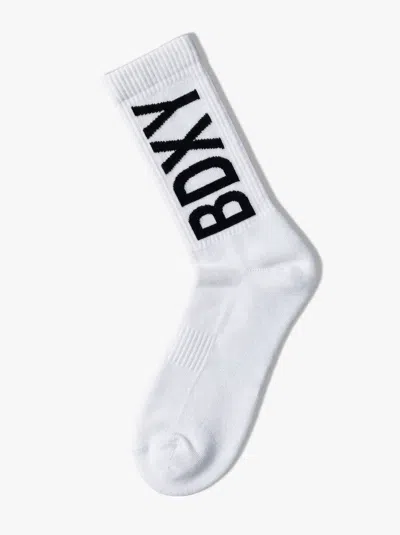 Bdxy Studio Men's "the Runner" Socks In White