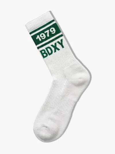 Bdxy Studio Men's White "the Runner" Socks