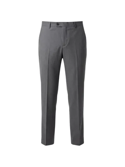 Be Able 21 Pressed-crease Trousers In Grey