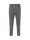 Be Able Pleated Linen Trousers In Gray