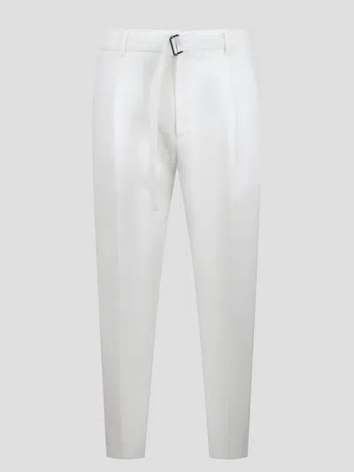 Be Able Andy Linen Trousers In White