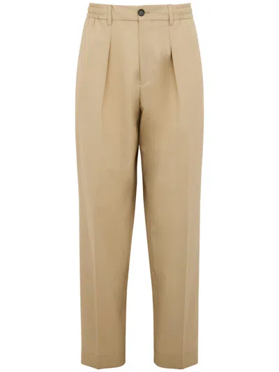 Be Able Beige Solid Dominique Trousers