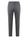 Be Able Tailored Wool-blend Gabardine Trousers In Gray
