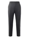 Be Able Tailored Wool-blend Gabardine Trousers In Gray
