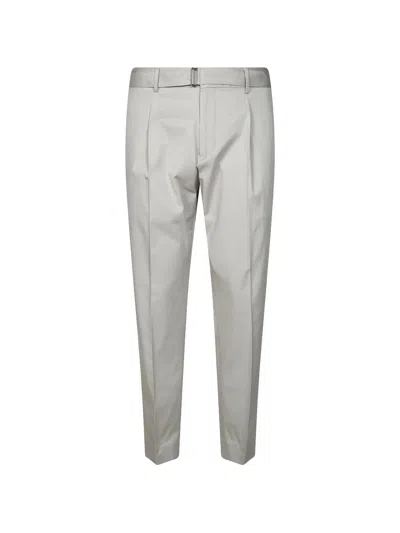 Be Able Belt Pleated Trousers In Gray