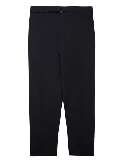 Be Able Straight-leg Tailored Pants With Subtle Waistband Detail In Black