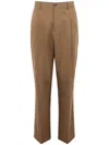 Be Able Brown Wool Tapered Trousers In Brown