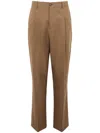 Be Able Brown Wool Tapered Trousers In Brown