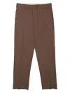 Be Able Andy Pleated-design Belted Trousers In Brown