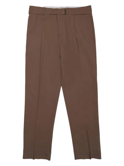 Be Able Classic Wool Blend Trousers In Brown