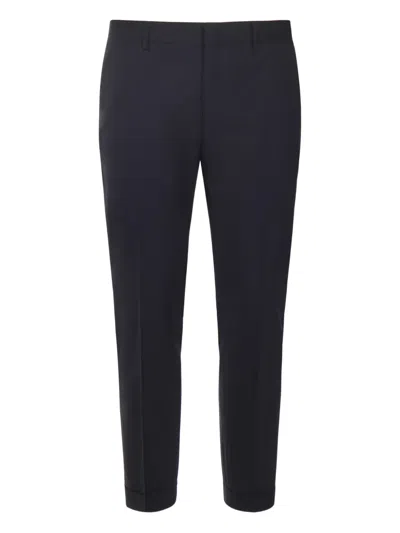 Be Able Cuffed Slim-leg Trousers In Blue