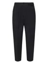 Be Able Dominique Pleated Elastic-waist Trousers In Black