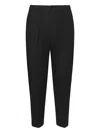 Be Able Dominique Pleated Elastic-waist Trousers In Black