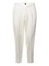 Be Able Tailored Linen Trousers In White
