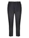 Be Able Drawstring Pleated Trousers In Black