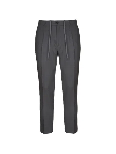 Be Able Drawstring Pleated Trousers In Black