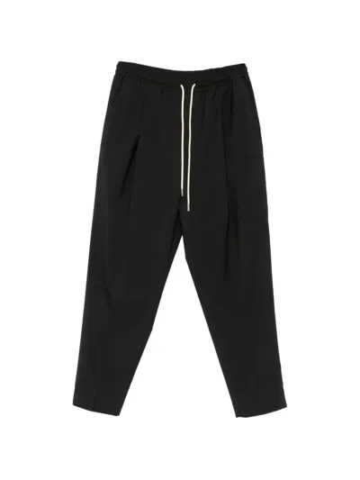 Be Able Drawstring Tapered Trousers In Black
