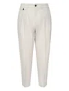 Be Able Eduard Pleated Elastic-waist Trousers In Gold