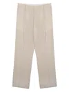 Be Able Pleated-design Straight-leg Tailored Trousers In Animal Print