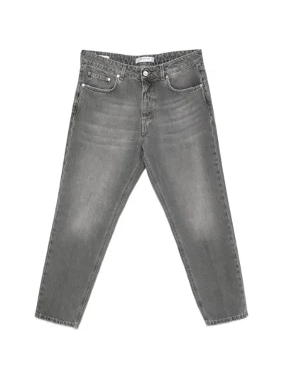 Be Able Leonardo Faded-effect Whiskered Jeans In Gray