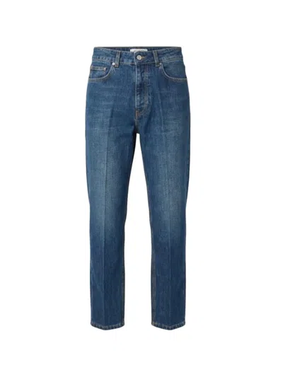 Be Able Leonardos Pressed-crease Jeans In Blue