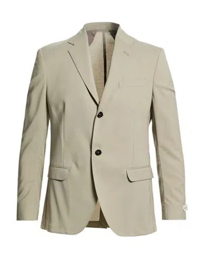 Be Able Man Blazer Sage Green Size 38 Virgin Wool, Polyester, Elastane In Gray